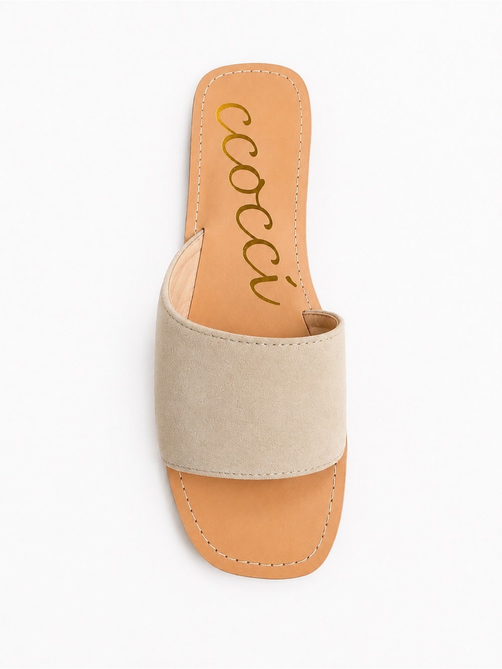 CCOCCI Beige Suede‎ Slide Mules